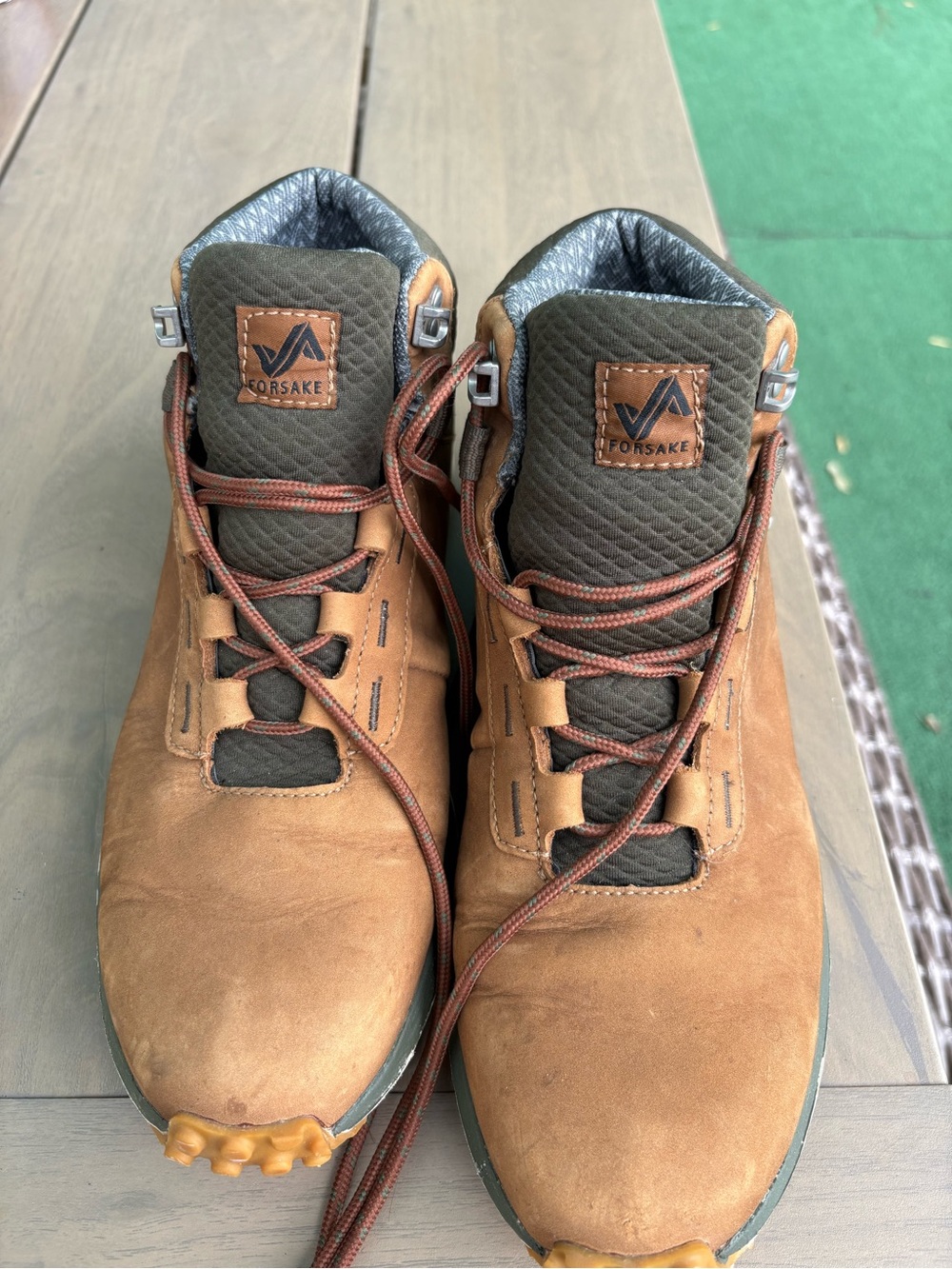 Forsake Women's Tan Lace-Up Hiking Boots